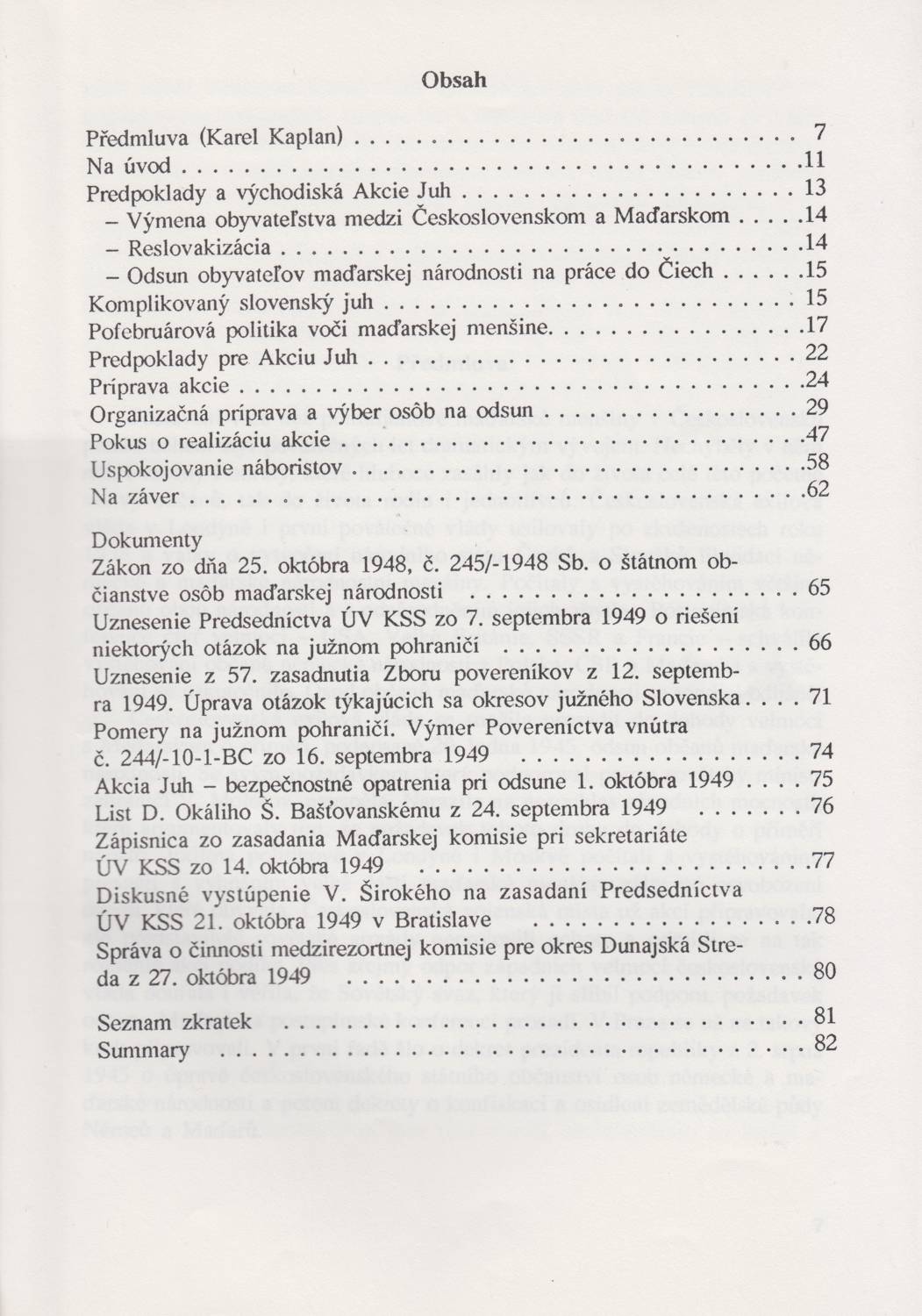 Obsah 1