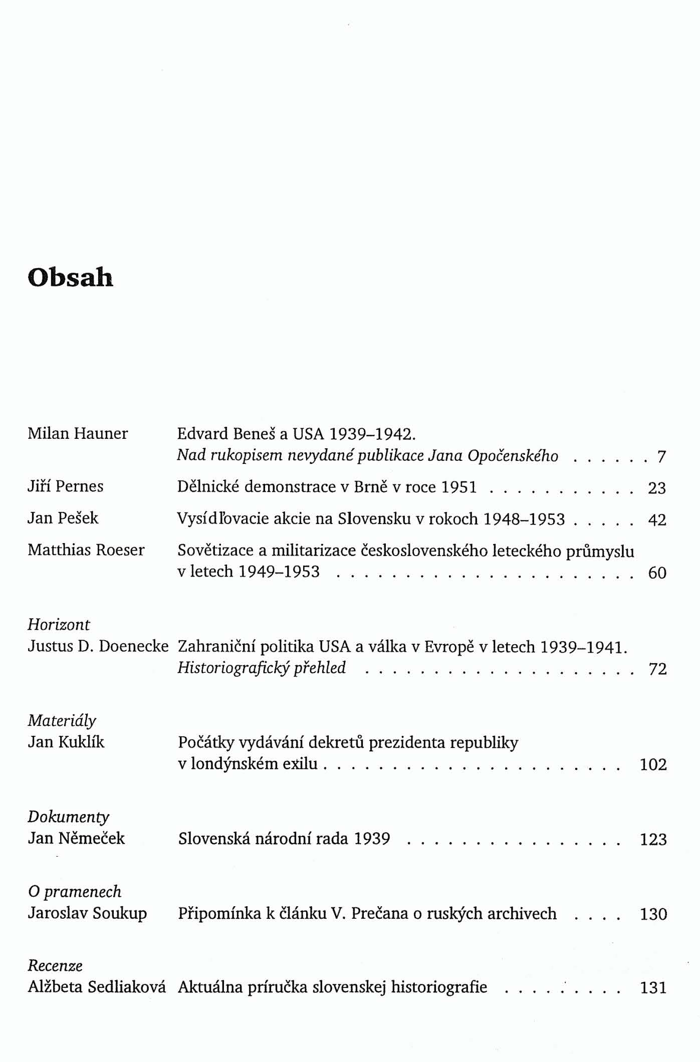 Obsah 1