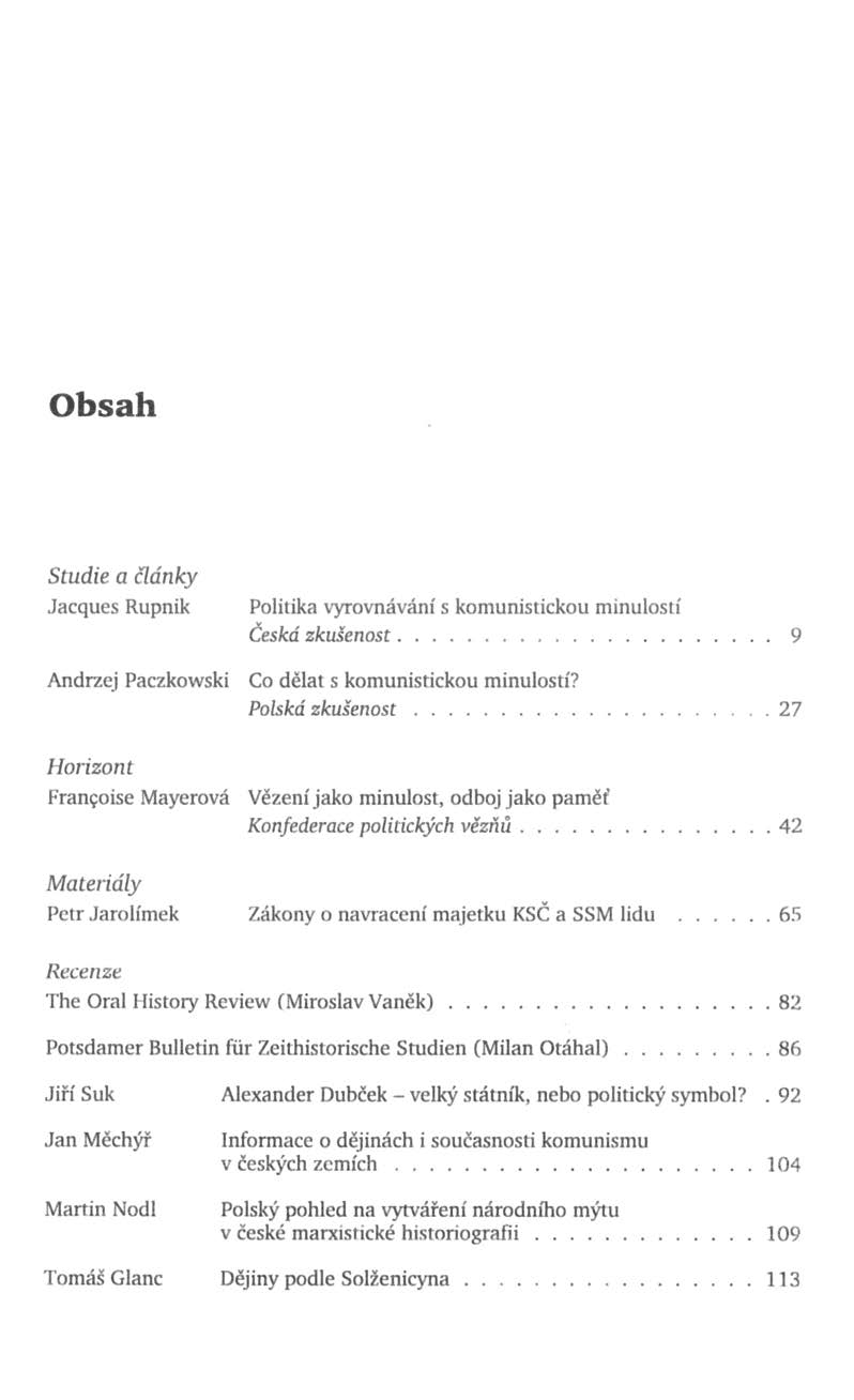 Obsah 1