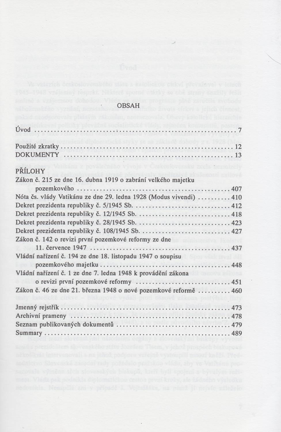 Obsah 1