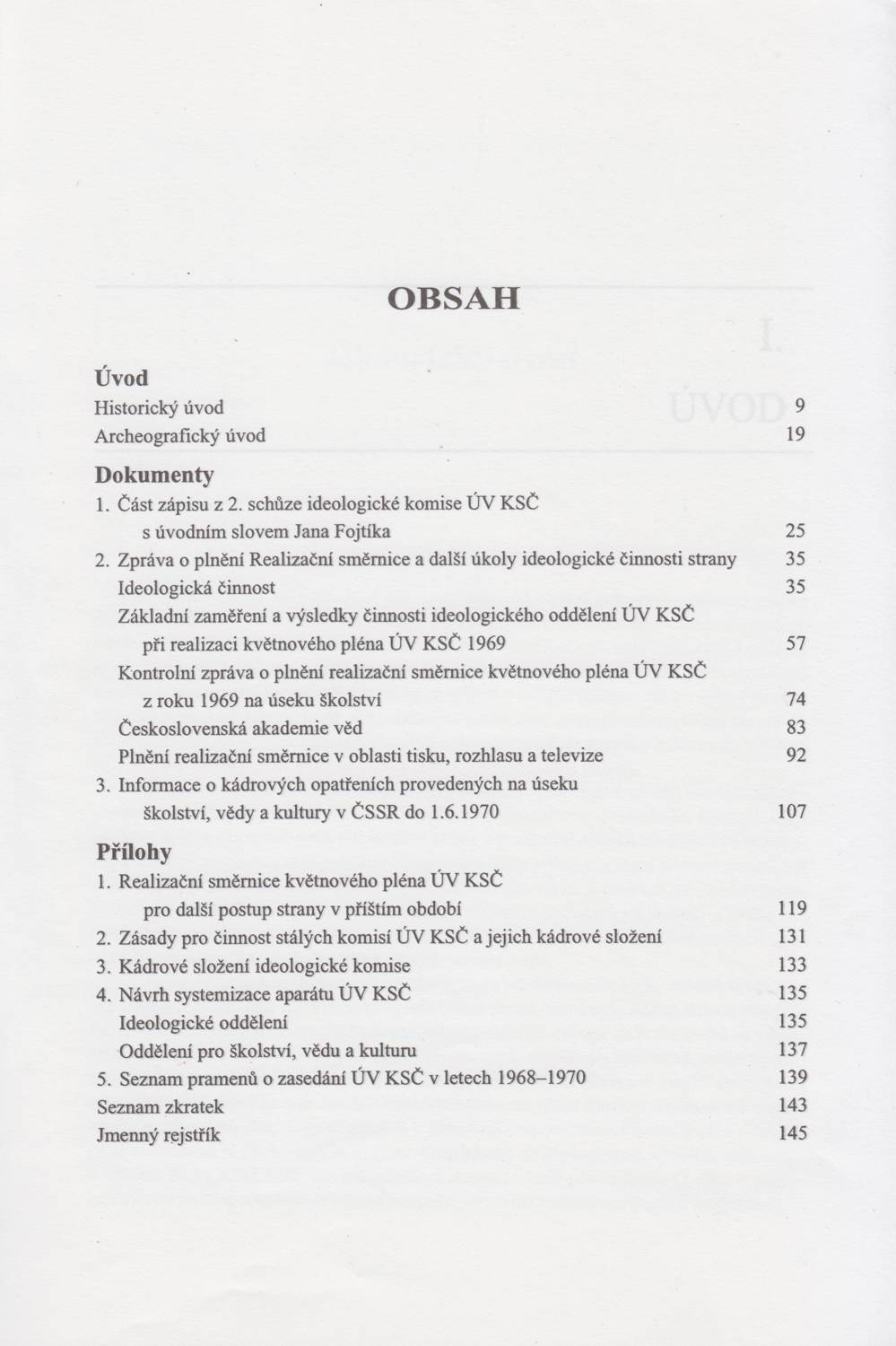 Obsah 1