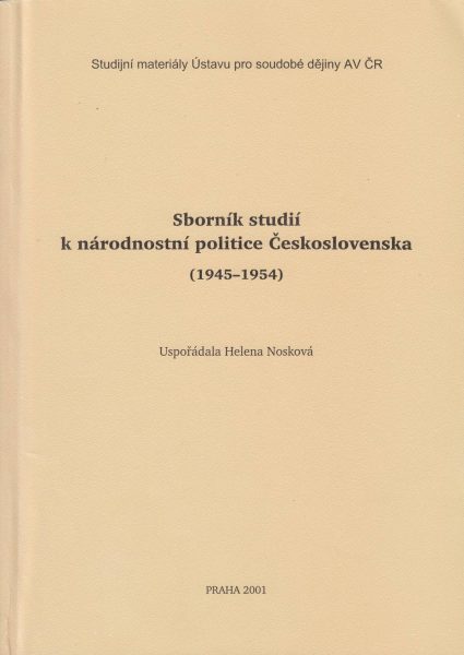 Sborník studií k národnostní politice Československa 1945–1954