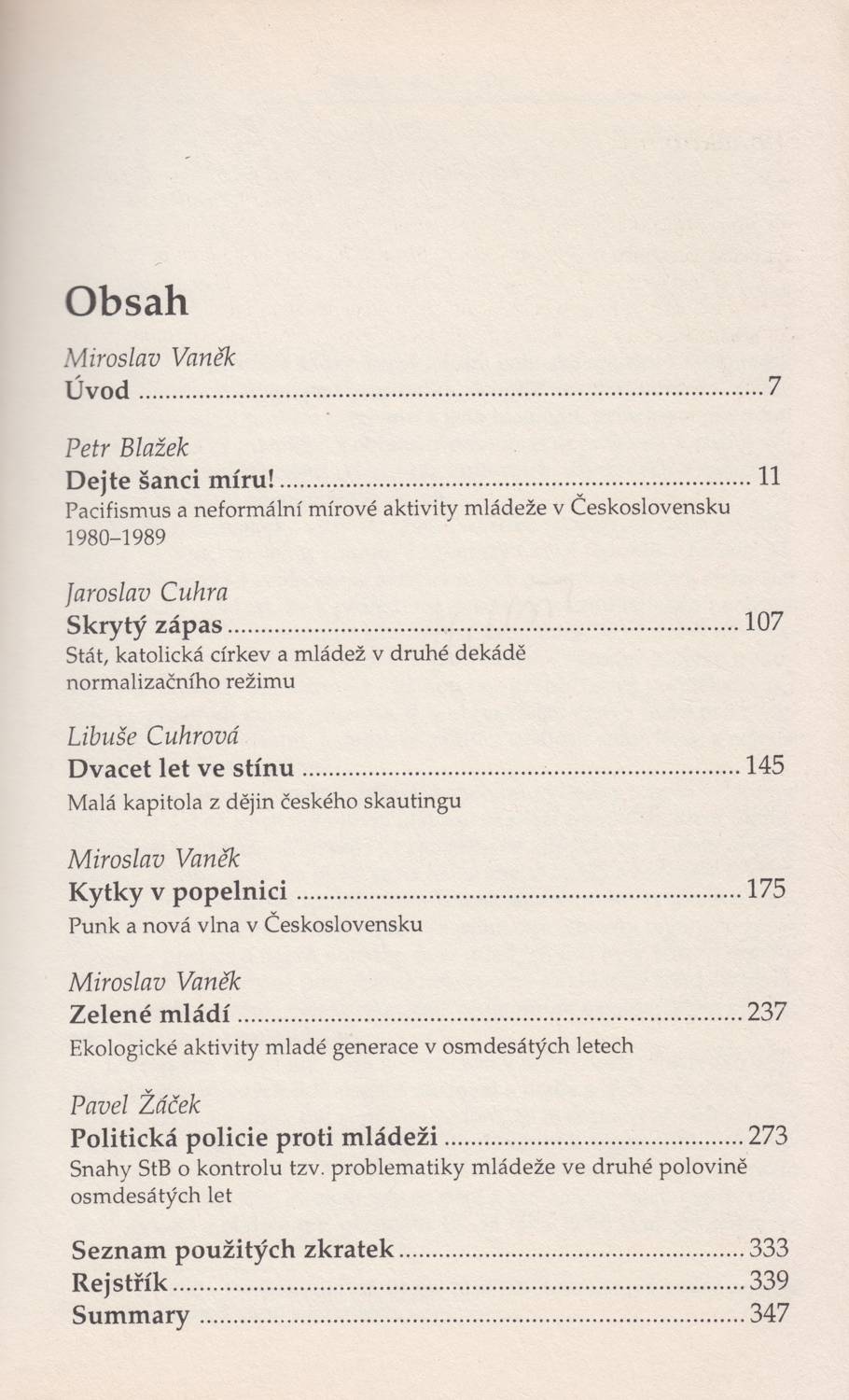 Obsah 1