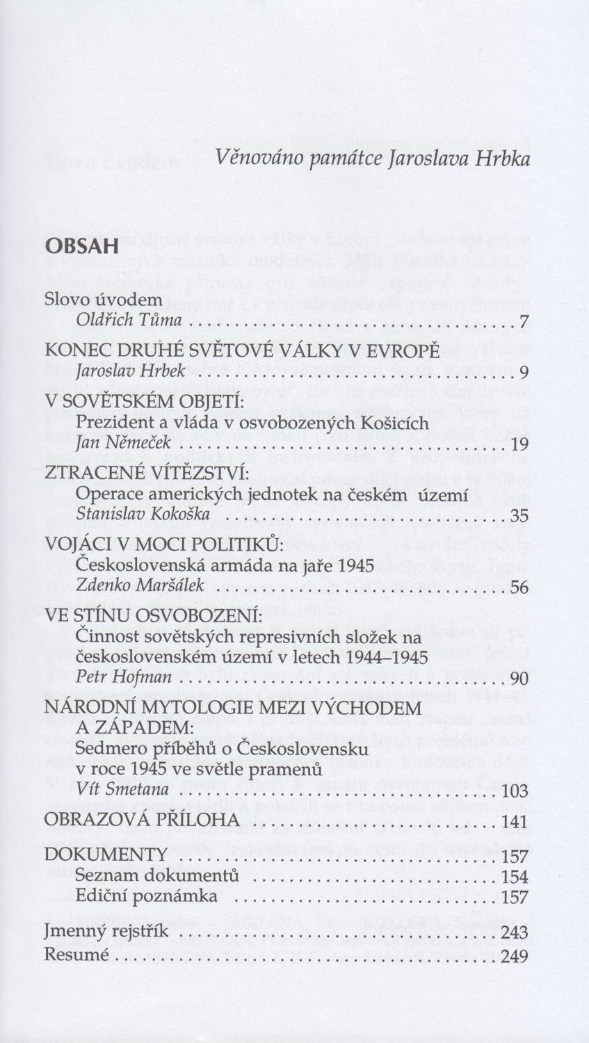 Obsah 1