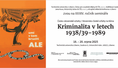 XXXIV. ročník semináře Česko-slovenské vztahy/Slovensko-české vztahy