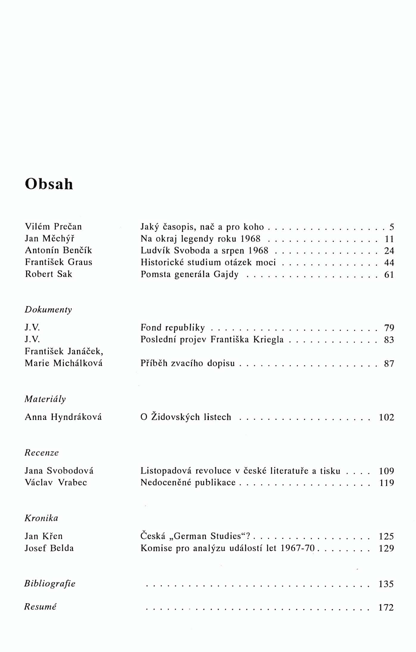 Obsah 1