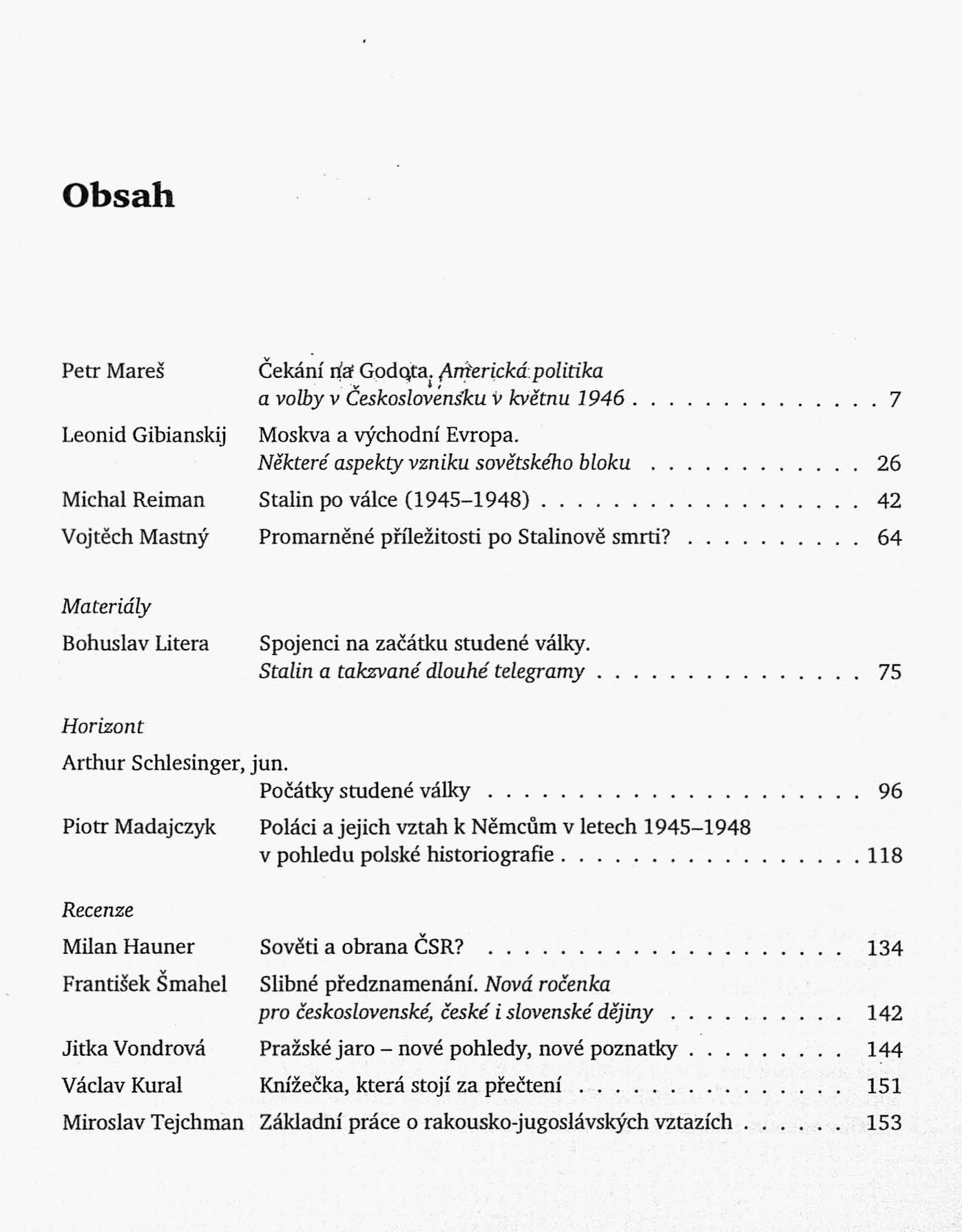 Obsah 1