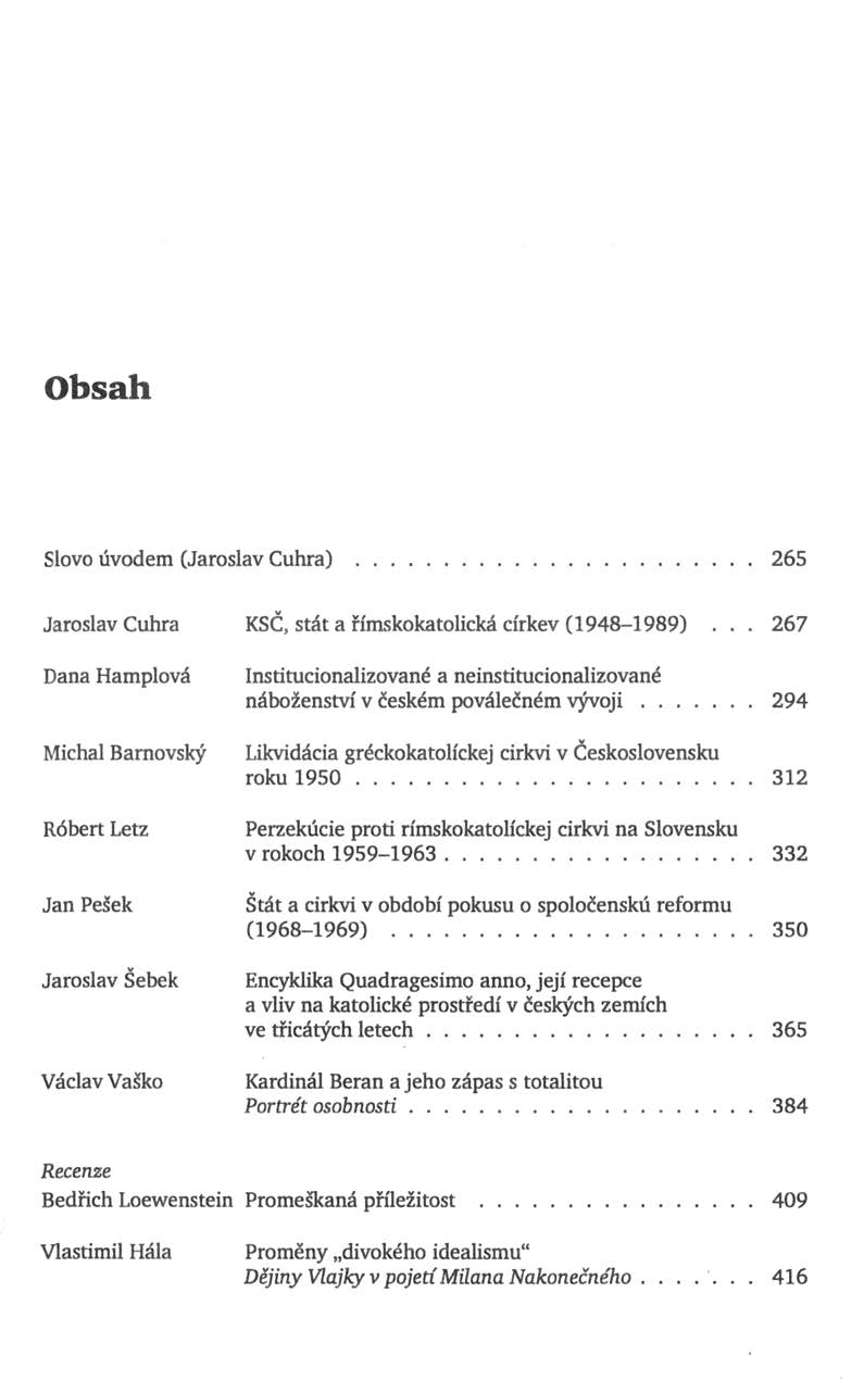 Obsah 1