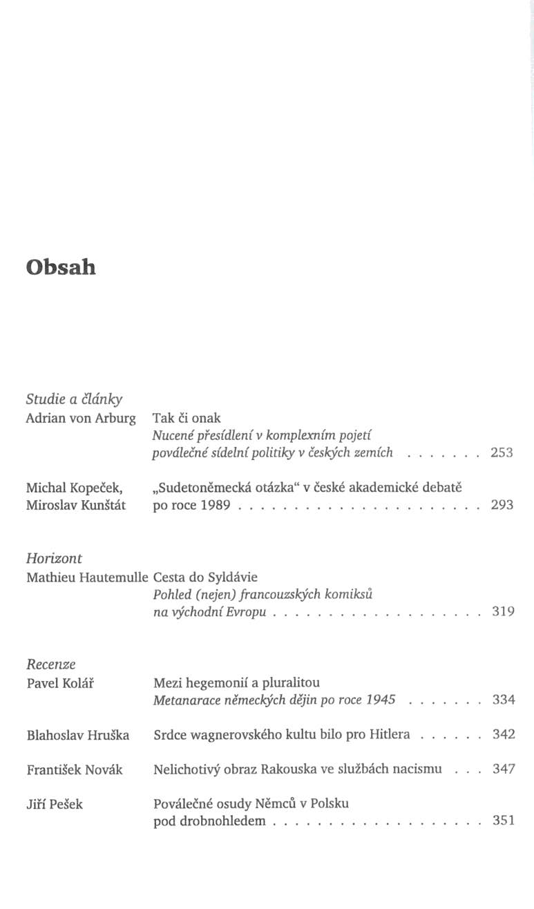 Obsah 1